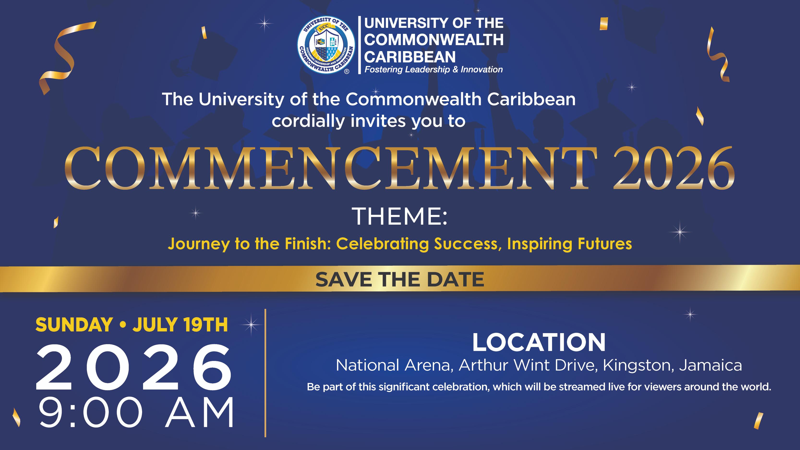 Commencement Ceremony 2026 Save the Date