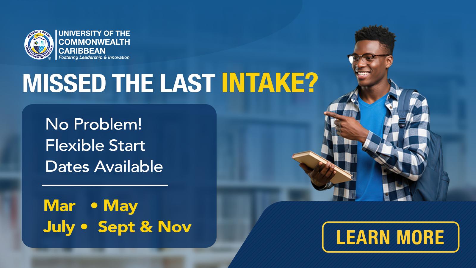 Missed the last intake? No problem. Flexible start dates are available in March, May, July, September and November.